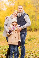 Image showing happy family in autumn park