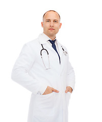 Image showing male doctor with stethoscope