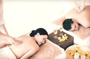 Image showing couple in spa