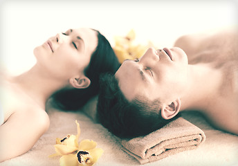 Image showing couple in spa