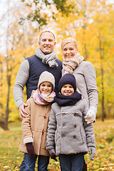 Image showing happy family in autumn park