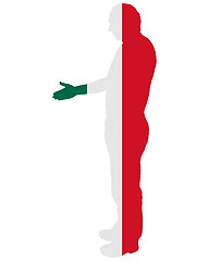 Image showing Mexican handshake
