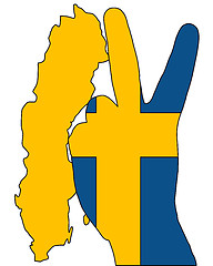 Image showing Swedish finger signal