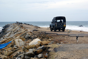 Image showing Car on the beach