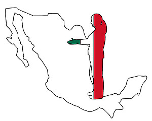 Image showing Mexican handshake