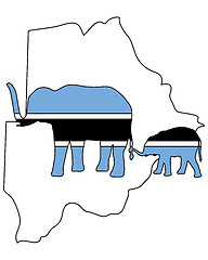 Image showing Botswana elephants