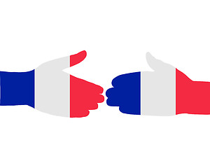 Image showing French handshake