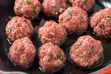 Image showing Homemade meatballs