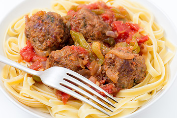 Image showing Meatballs meal