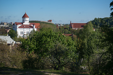 Image showing Vilnius city churchs