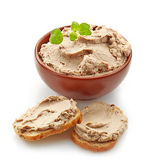 Image showing bowl of liver pate 