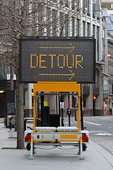 Image showing Detour traffic