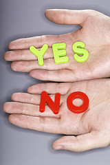 Image showing Yes or No