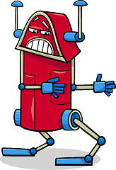 Image showing robot character cartoon illustration