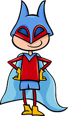 Image showing superhero boy cartoon illustration