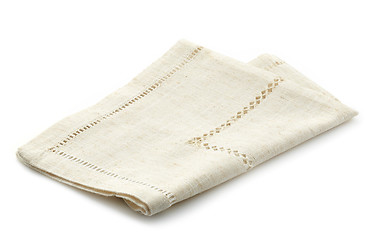 Image showing folded linen napkin