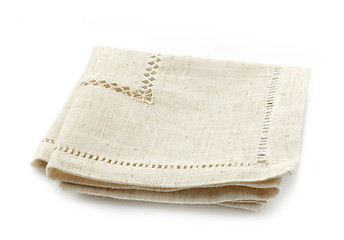 Image showing folded linen napkin