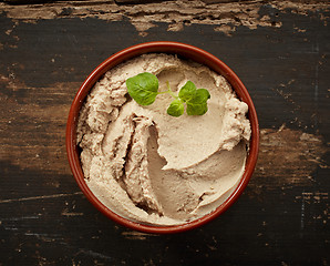 Image showing bowl of liver pate