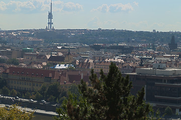 Image showing Red rooftops of Prague