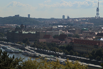 Image showing Red rooftops of Prague