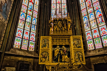 Image showing Decal of St. Vitus Cathedral in Prague