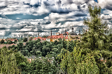 Image showing Red rooftops of Prague