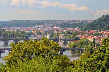 Image showing Red rooftops of Prague