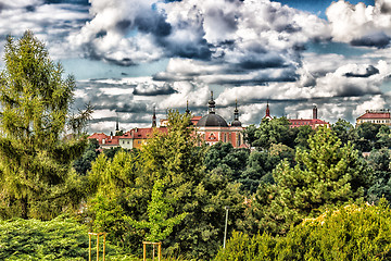 Image showing Red rooftops of Prague