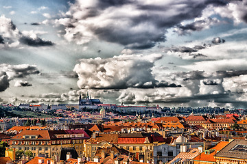 Image showing Red rooftops of Prague