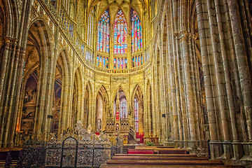 Image showing Saint Vitus Cathedral Interiors