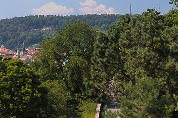 Image showing Red rooftops of Prague