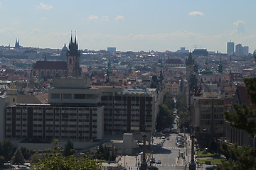 Image showing Red rooftops of Prague