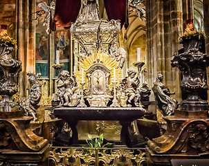 Image showing Saint Vitus Cathedral altar