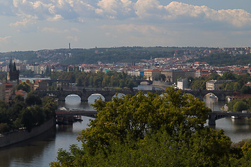 Image showing Red rooftops of Prague