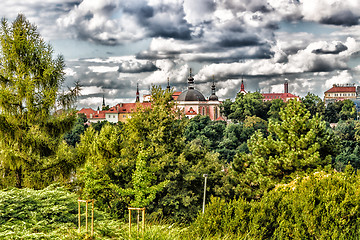 Image showing Red rooftops of Prague