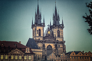 Image showing The Church of Mother of God in front of Týn