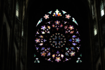 Image showing Rosette decal of St. Vitus Cathedral in Prague