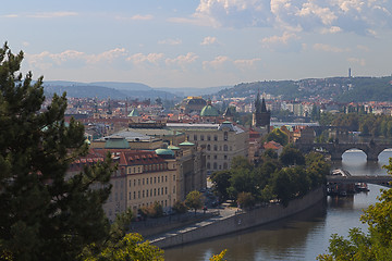 Image showing Red rooftops of Prague