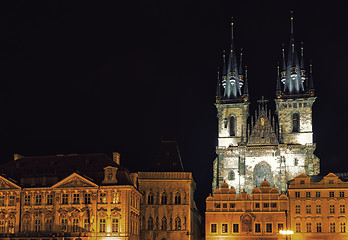 Image showing The Church of Mother of God in front of Tyn