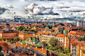 Image showing Red rooftops of Prague