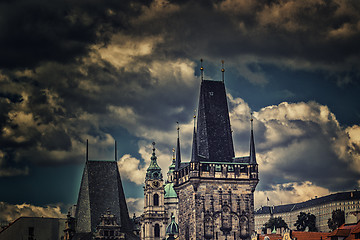 Image showing view from Charles Bridge in Prague