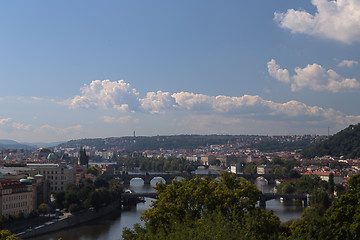 Image showing Red rooftops of Prague