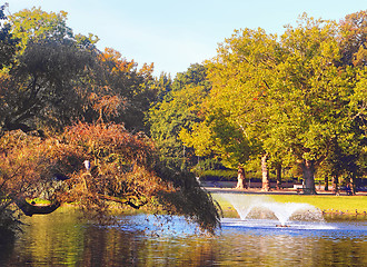 Image showing Fountains in park