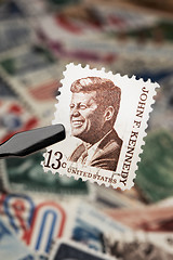 Image showing Kennedy on a Stamp