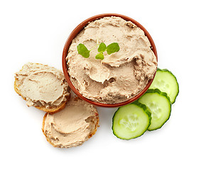 Image showing bowl of liver pate