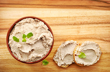 Image showing bowl of liver pate