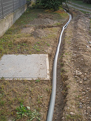 Image showing Corrugated pipe