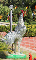 Image showing Statue of a rooster