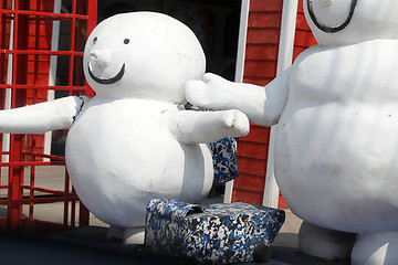 Image showing white snowman