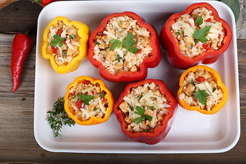 Image showing Stuffed peppers